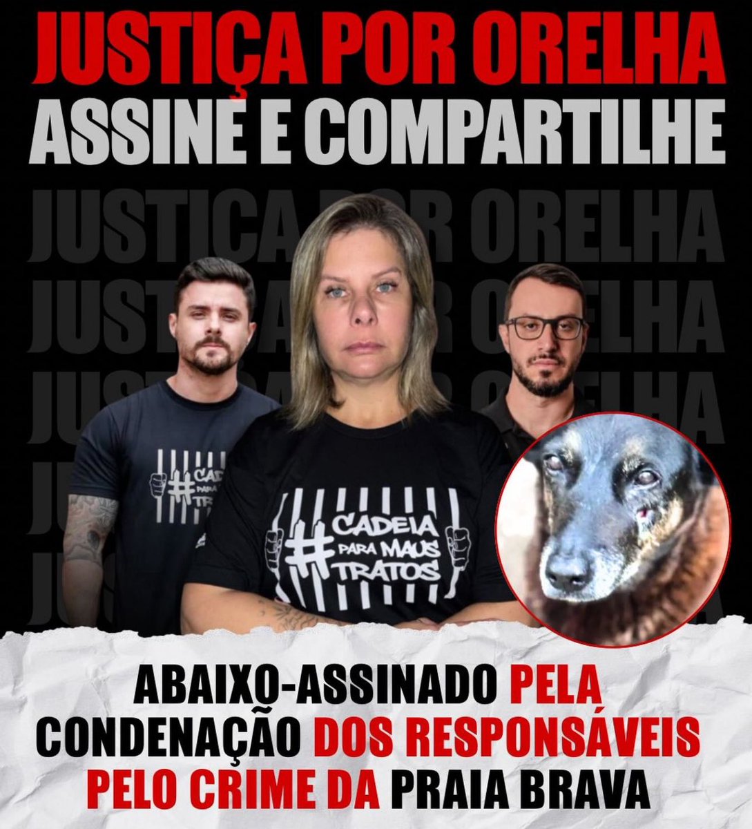 kaarolzx's tweet image. MAIS UM ABAIXO ASSINADO ⚠️
Dessa vez feito pela VEREADORA de Florianópolis, quem tiver um pingo de compaixão tira um minuto da sua vida pra assinar. Sua assinatura faz total diferença para que haja justiça.

gabinteligente.com.br/leads/abaixo-a…