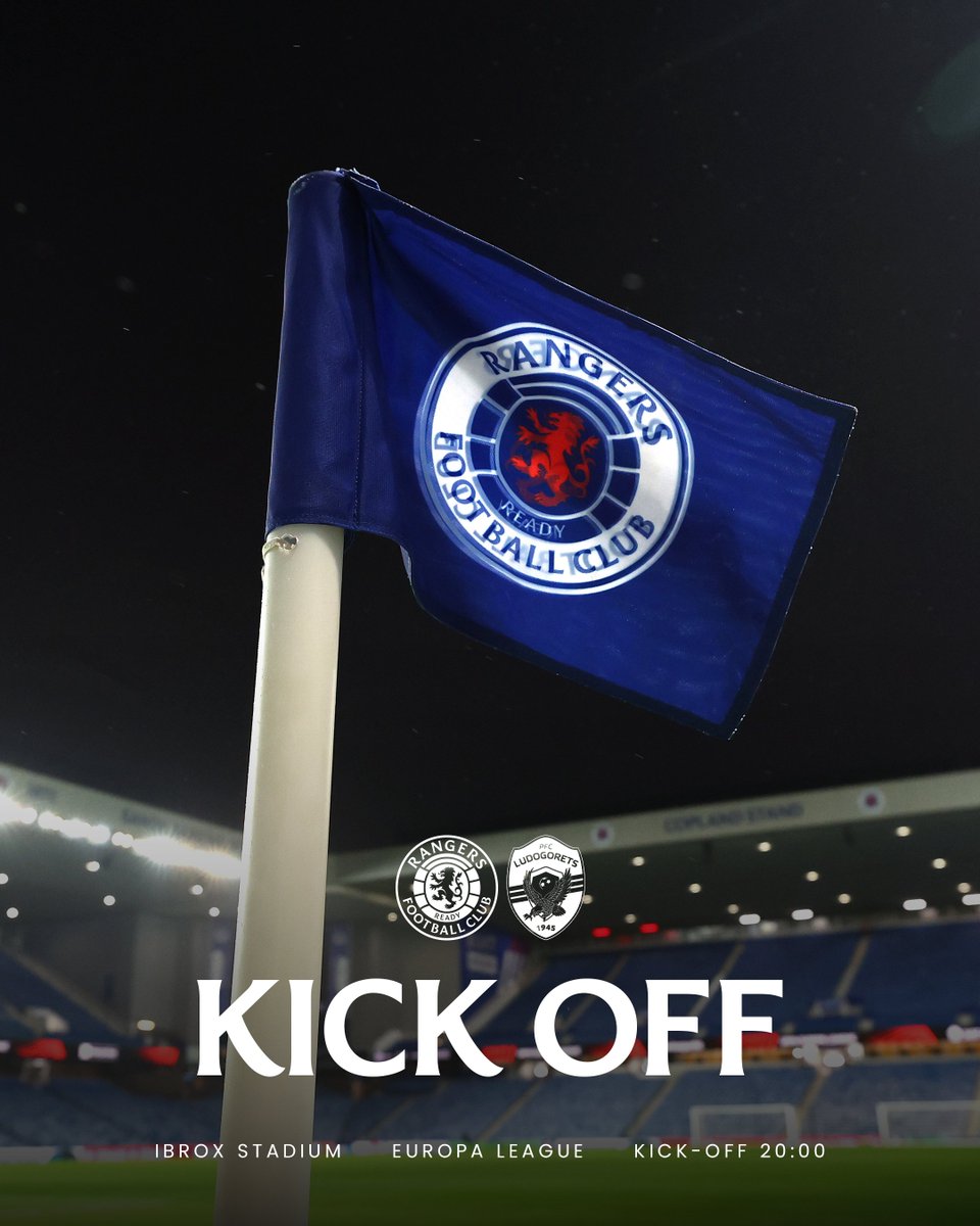👊 We are underway at Ibrox.

Follow Live in our Match Hub | rng.rs/LudogoretsRazg…

#UEL