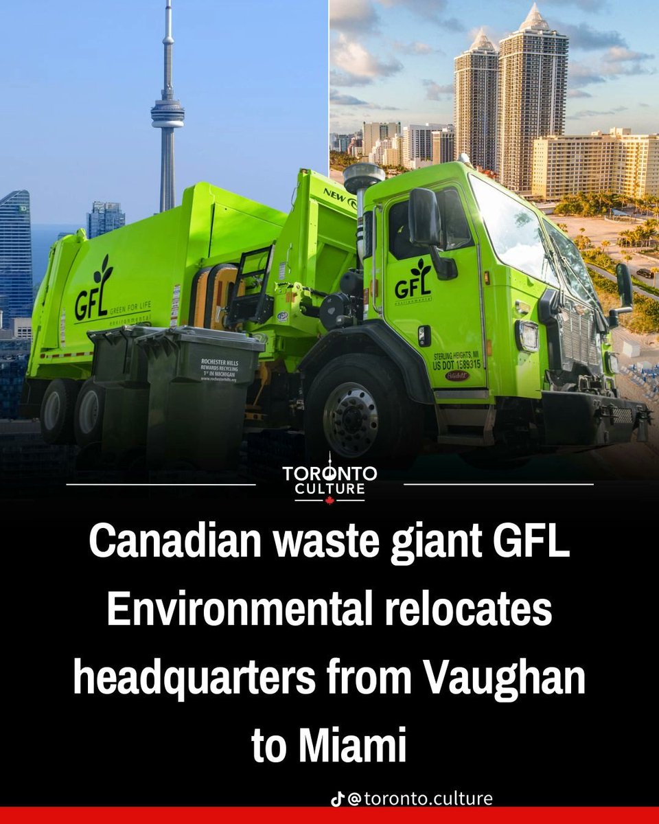 DefazioIvano's tweet photo. Another Canadian company moving headquarters from Vaughan to Miami....is this what they mean by ELBOWS UP???? https://t.co/vwgljEZxo1