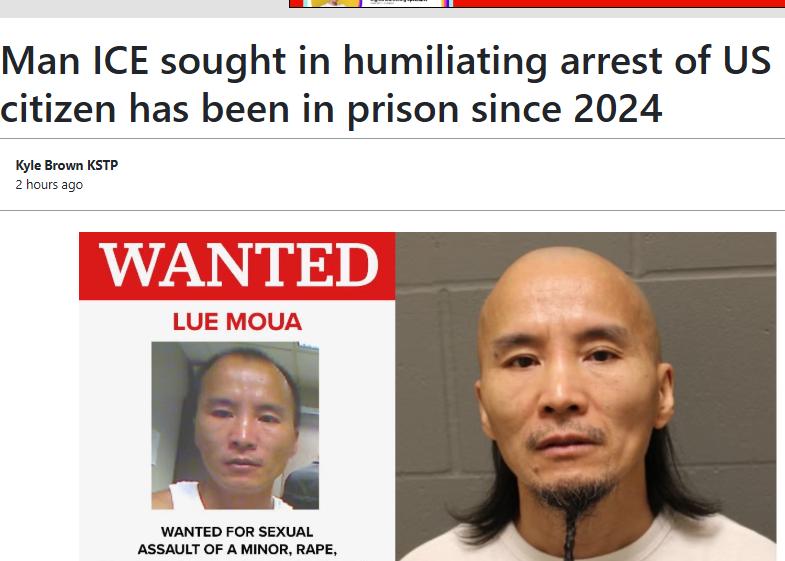 David_J_Bier's tweet image. DHS lied. This guy was not on the loose in Minnesota when they raided a US citizen's home without a warrant. He was in prison. DHS would know this info.