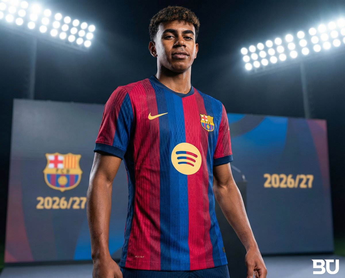 🚨🚨 EXCLUSIVE: First look of Barcelona's leaked home kit for the 2026/2027 season.