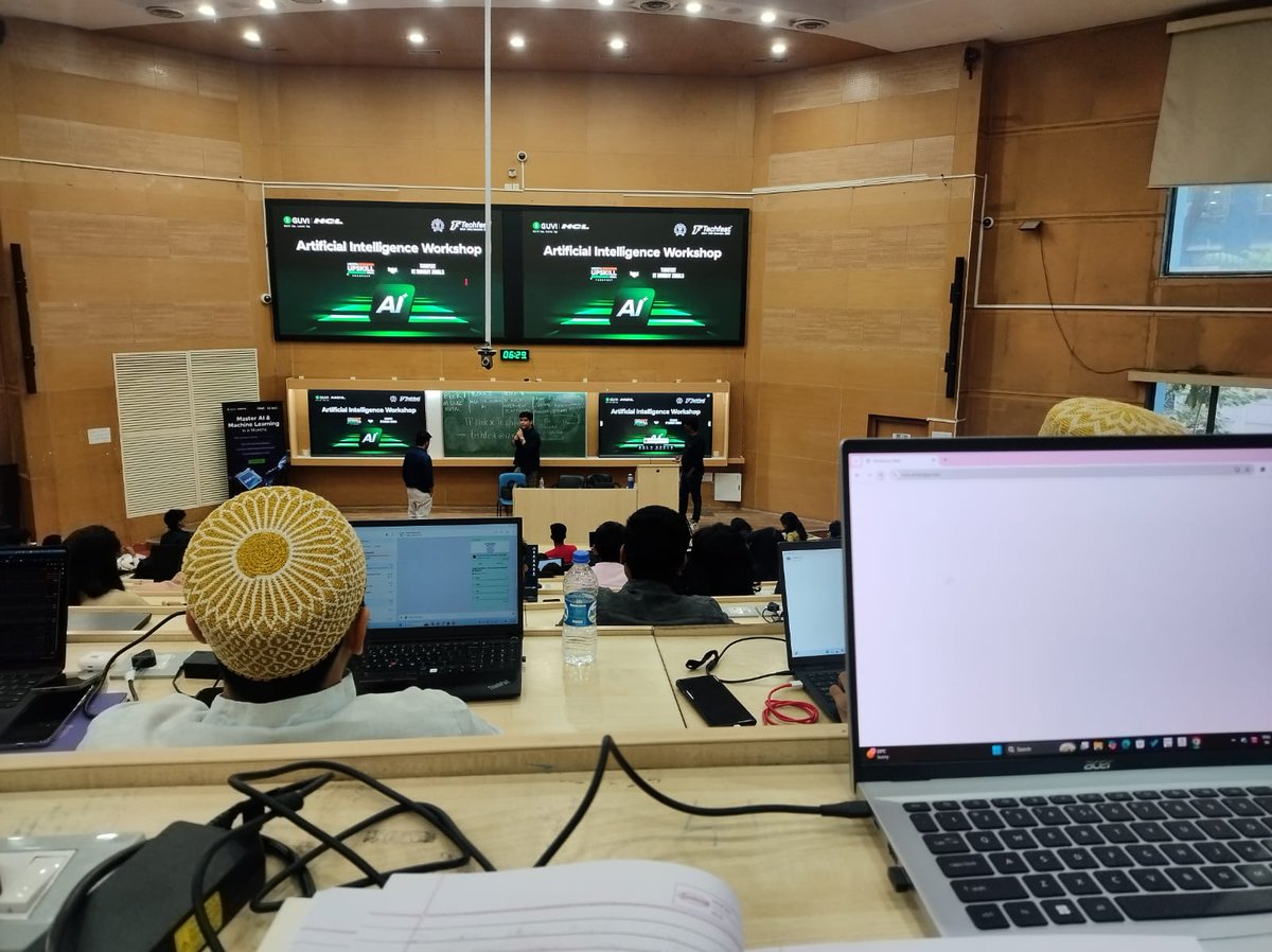 dhanasrikanise1's tweet photo. Attended an AI workshop at IIT Bombay
Got hands-on exposure to AI basics, neural networks & computer vision.
Robowars, exhibitions, and the Techfest vibe made it even better
Thanks @Techfest_IITB
#IITBombay #ArtificialIntelligence #AI #Robowars #Techfest https://t.co/CCPDZGLdL7