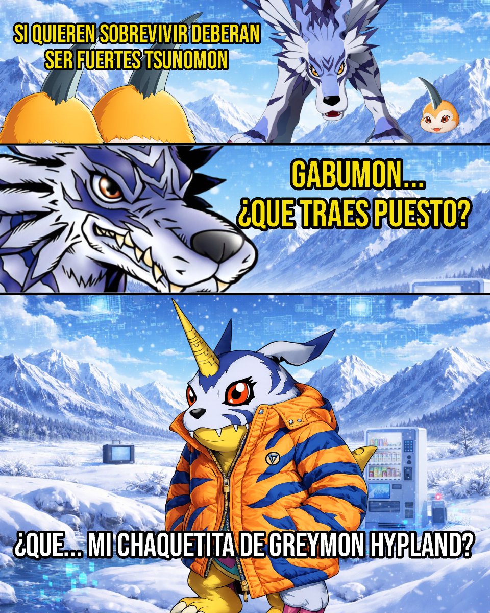 Por mas de dos décadas los Garurumon solo han sido un brazo derecho... y tu estas usando SU MERCANCIA! 

#Digimon #Gabumon #Hypland <a href="/hypland/">HYPLAND</a>  #DigimonAdventure