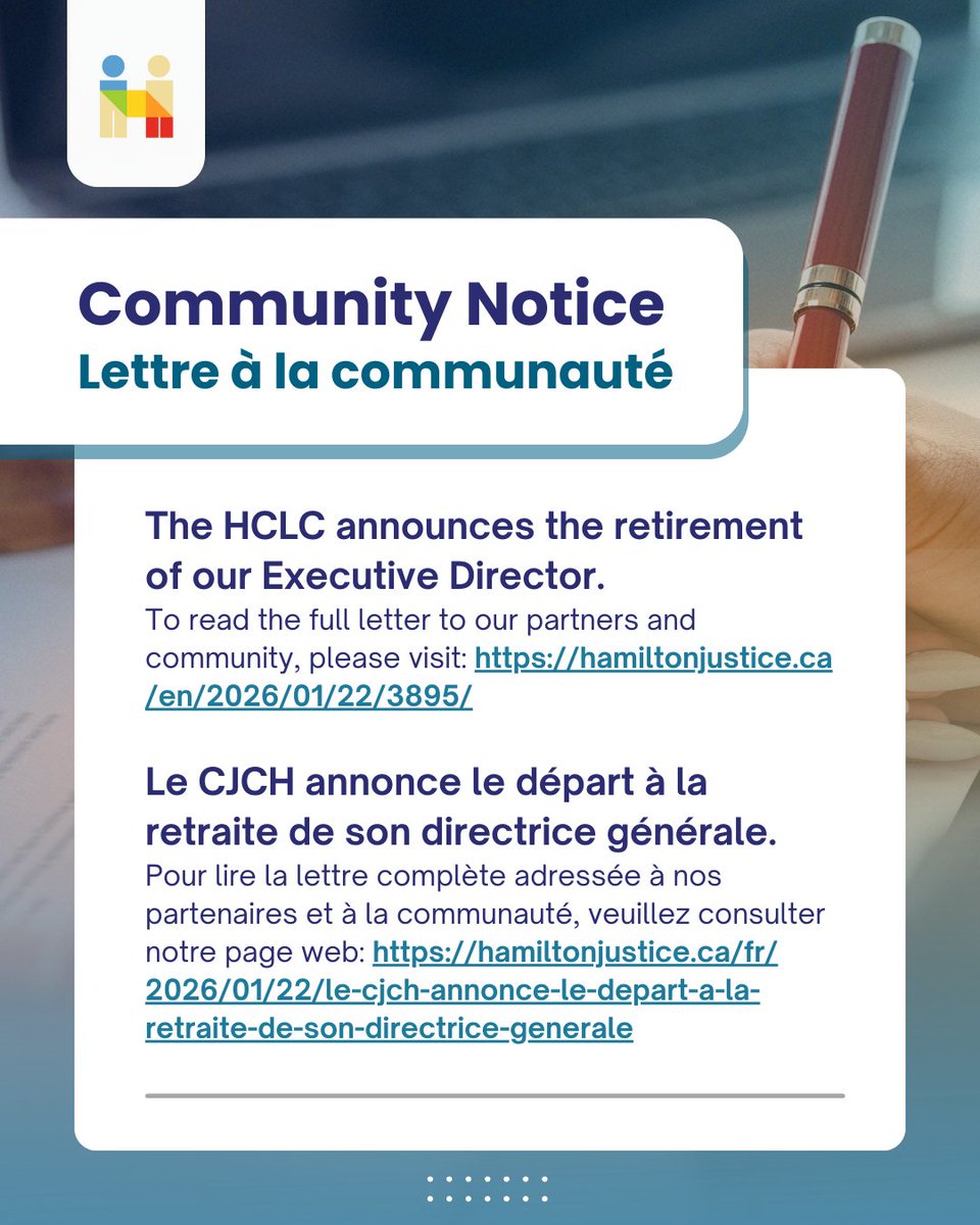 Hamilton Community Legal Clinic tweet media