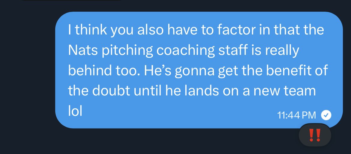 Literally sent this to <a href="/OverdueSports/">Will Mossa</a> last night lol.

I am all the way back in on MacKenzie Gore!