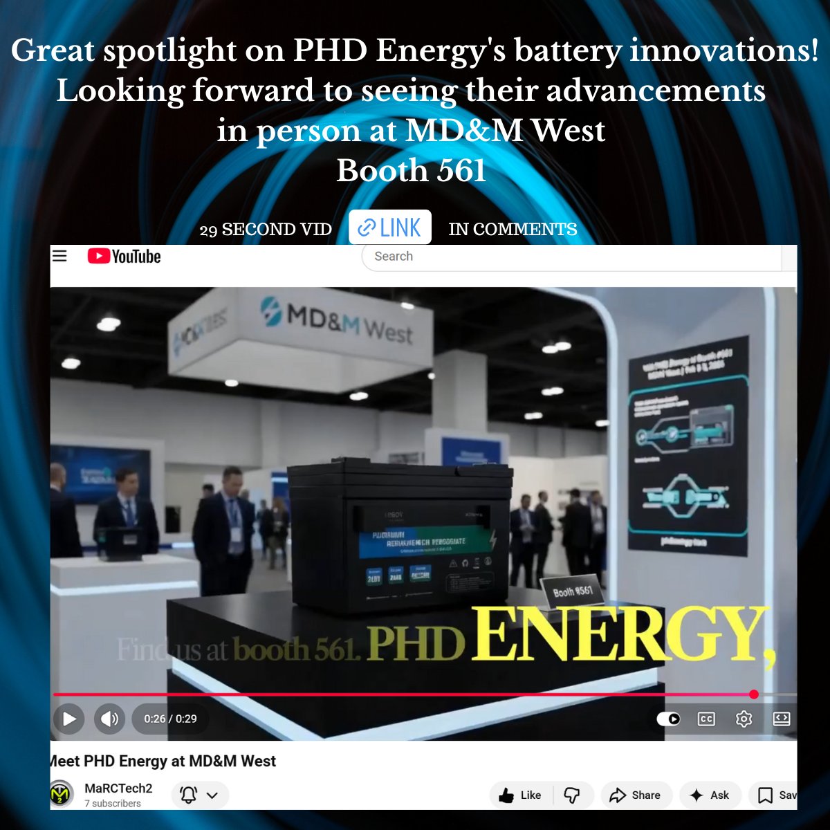 I'll be there, stop and say hello. Better yet, stop and test us on your power challenges.

#mdmwest #mdmwest2026
#batterytech #batterytechnology