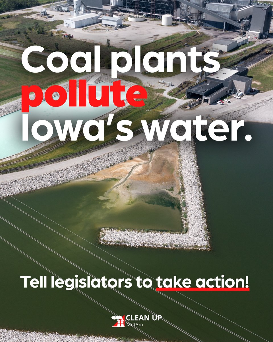 CleanUpMidAm's tweet image. As MidAmerican and Alliant Energy continue generating coal ash, Iowa must take steps to protect our health. Take action: bit.ly/4qU6sIS