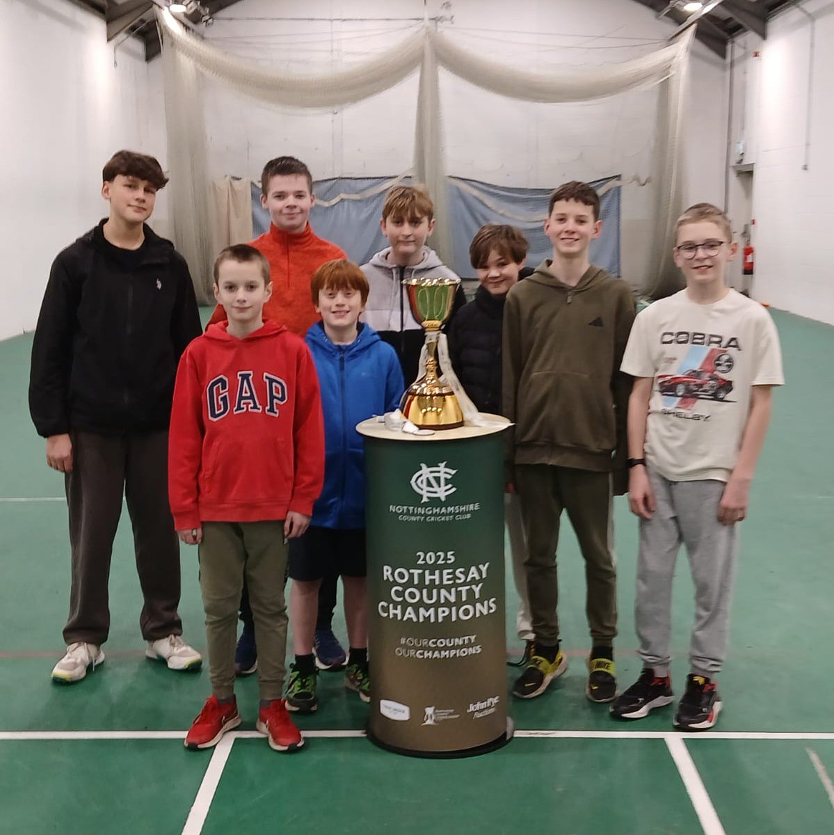 cricketnotts's tweet photo. The County Championship trophy tour stopped off @mhmcricket this week for both our Boys &amp; Girls Wicketz Ashfield sessions.

Where will it turn up next?!

@LordsTaverners https://t.co/Q5KgiJzXfq