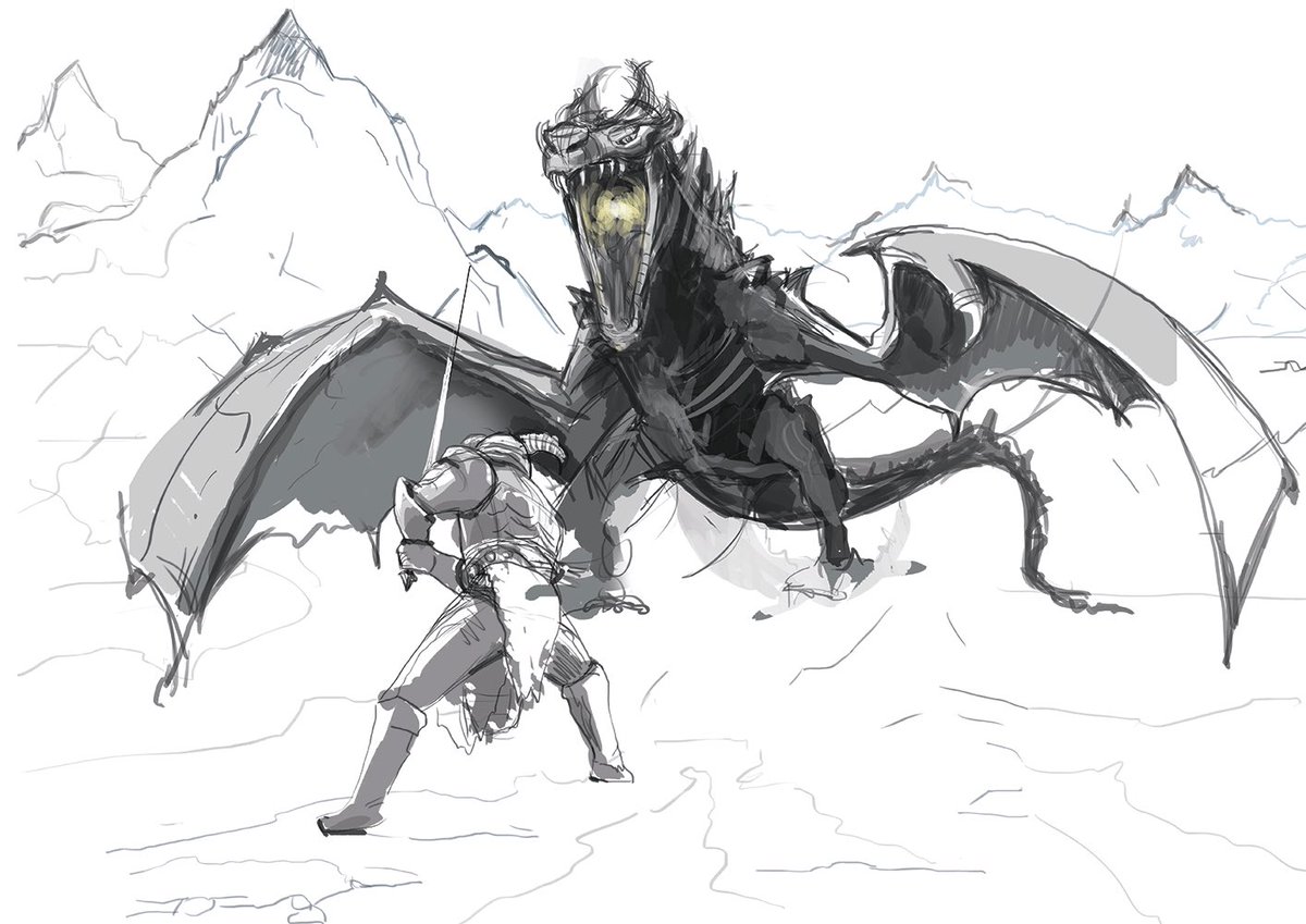 ElizabethNspace's tweet photo. Sketch 

#art #fantasy #Dragon #dnd #sketch #rpg #gameboard https://t.co/YVJ8vIayNC