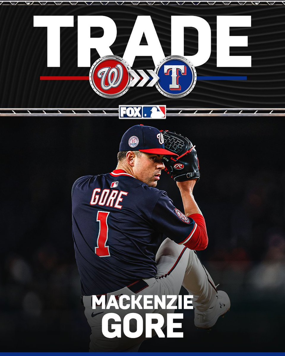 BREAKING 🚨 The Rangers are acquiring MacKenzie Gore from the Nationals, per @JonHeyman