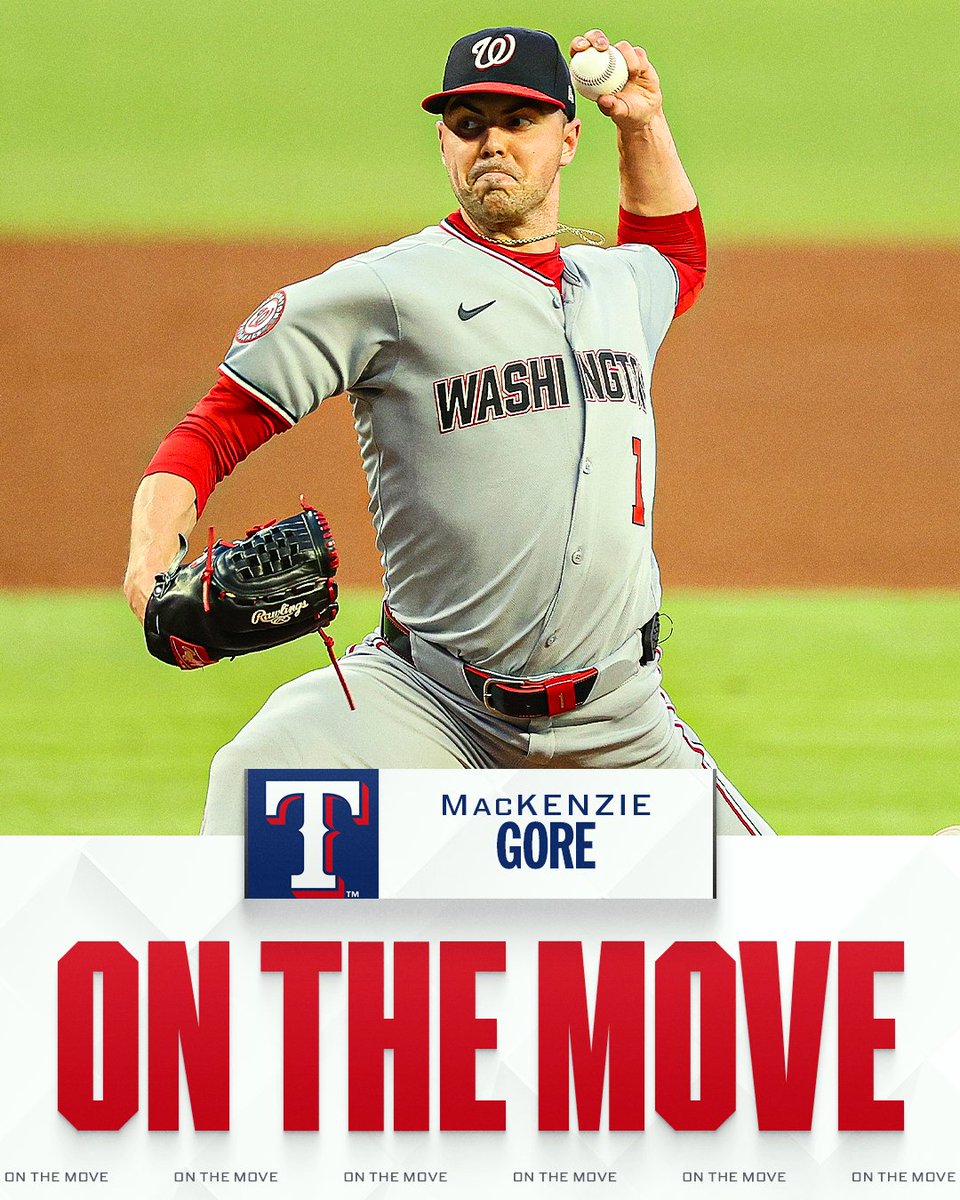 Rangers reportedly acquire LHP MacKenzie Gore from Nationals, per @MLBNetwork insider @JonHeyman.