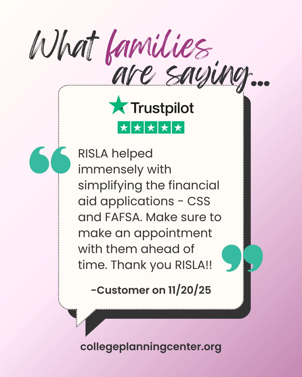 RISLA COLLEGE PLANNING CENTER tweet media