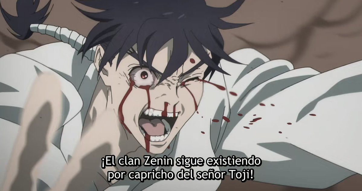 LachicaBarbuda's tweet image. Para ser llamados uno de los 3 grandes clanes los Zenin son bien decepcionantes.

Osea me estas diciendo que todo el Clan de babosos juntos no le llega ni a Toji? Me hubiera creído más que Megumi y Yuta hubieran llegado a ayudarla a que lo hiciera sola