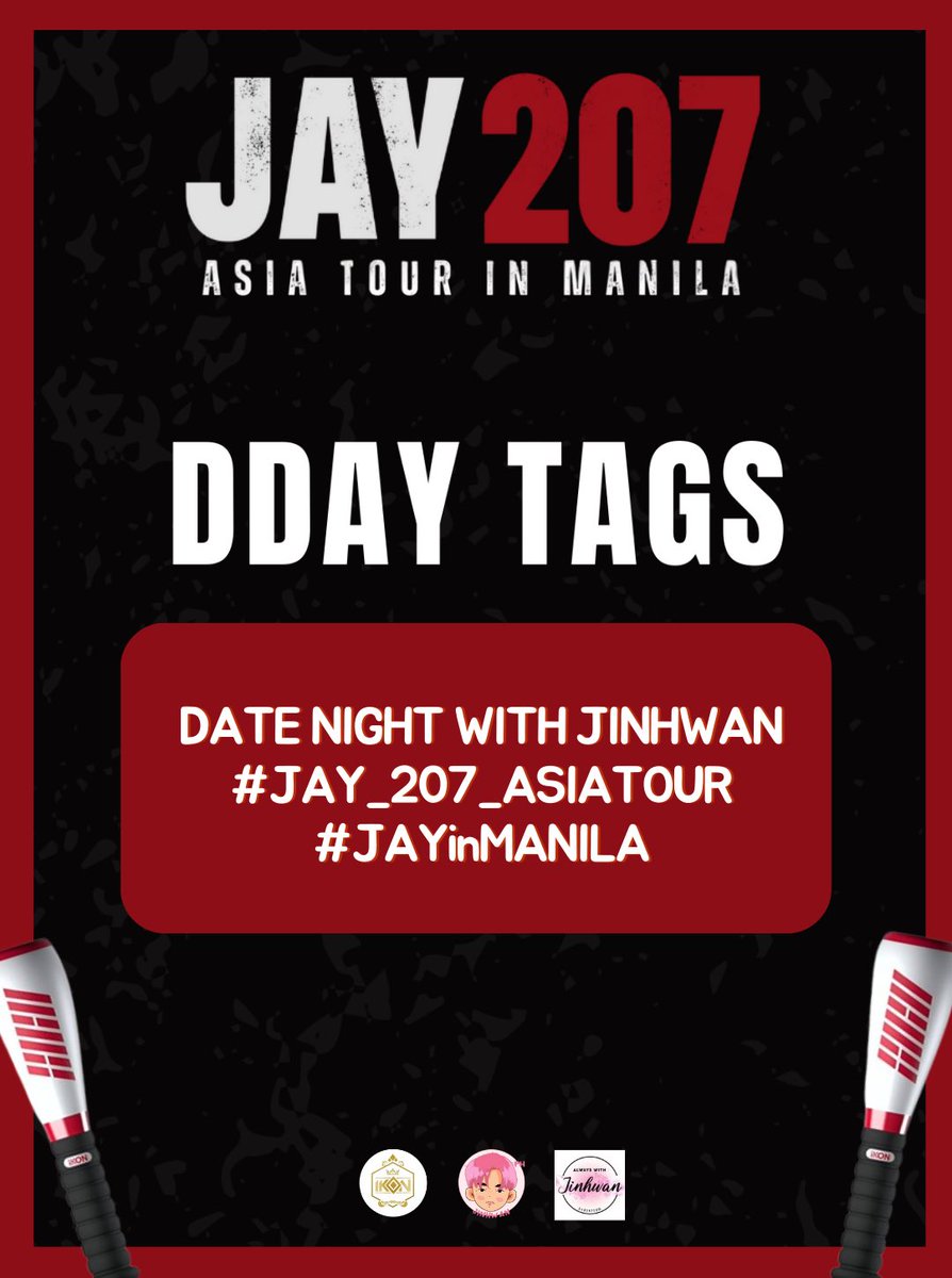 withiKON_PH's tweet image. Something incredibly special is waiting for us—so exciting it makes every moment count! 🥹✨

See you all tonight. ⭐️🌟 Today is a big day!
Let’s give our full 100% energy to Mathyung! 🌟

DATE NIGHT WITH JINHWAN
#JAY_207_ASIATOUR
#JAYinMANILA