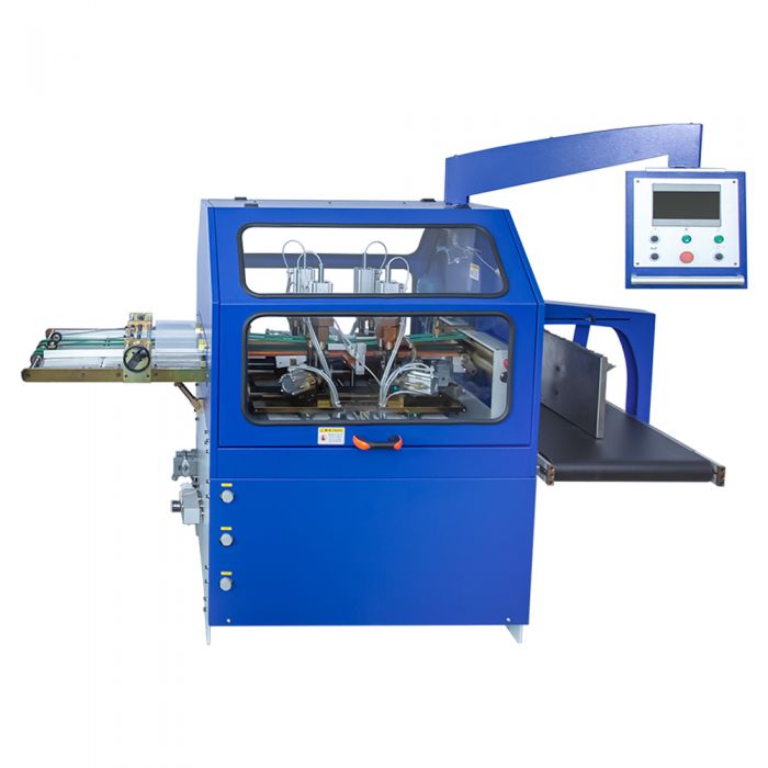 HXCP_Armin's tweet image. HX60R Hardcover Case Corner Rounding Machine is connected to the hardcover case making machine, the finished hardcover cases are conveyed into the working area, then pressed and formed into round corners by the air cylinders and the heated press.
#roundcornercase,#hardcovercase