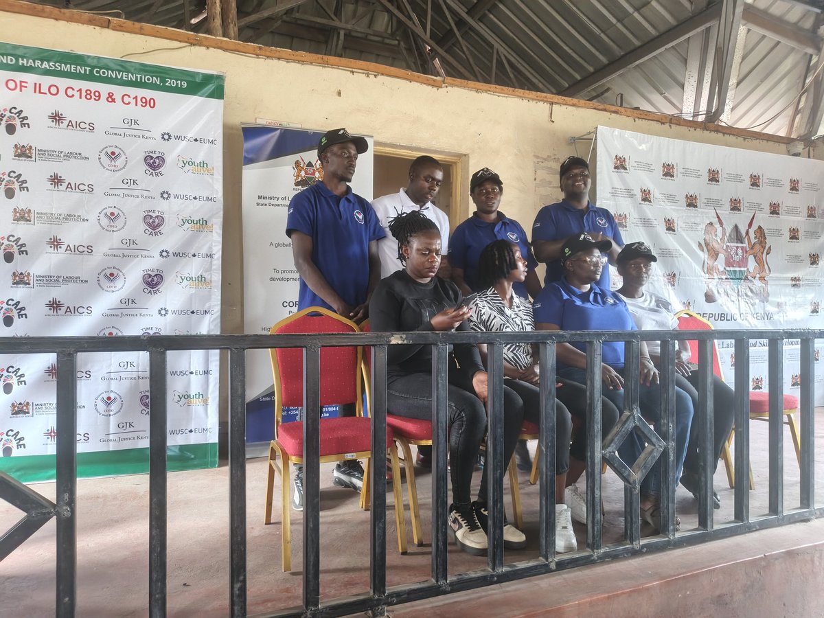 OfficialGwda's tweet photo. NAKURU PUBLIC PARTICIPATION FORUM ON RATIFICATION OF ILO CONVENTIONS 189 AND 190
#ratifyc189 #makecarecount #ratifyc190 @oxfamkenya @OxfamCanada @YouthAliveKenya @LabourSPKE @cedgg_2001 @CDTD_ https://t.co/gwu3sfW1fj