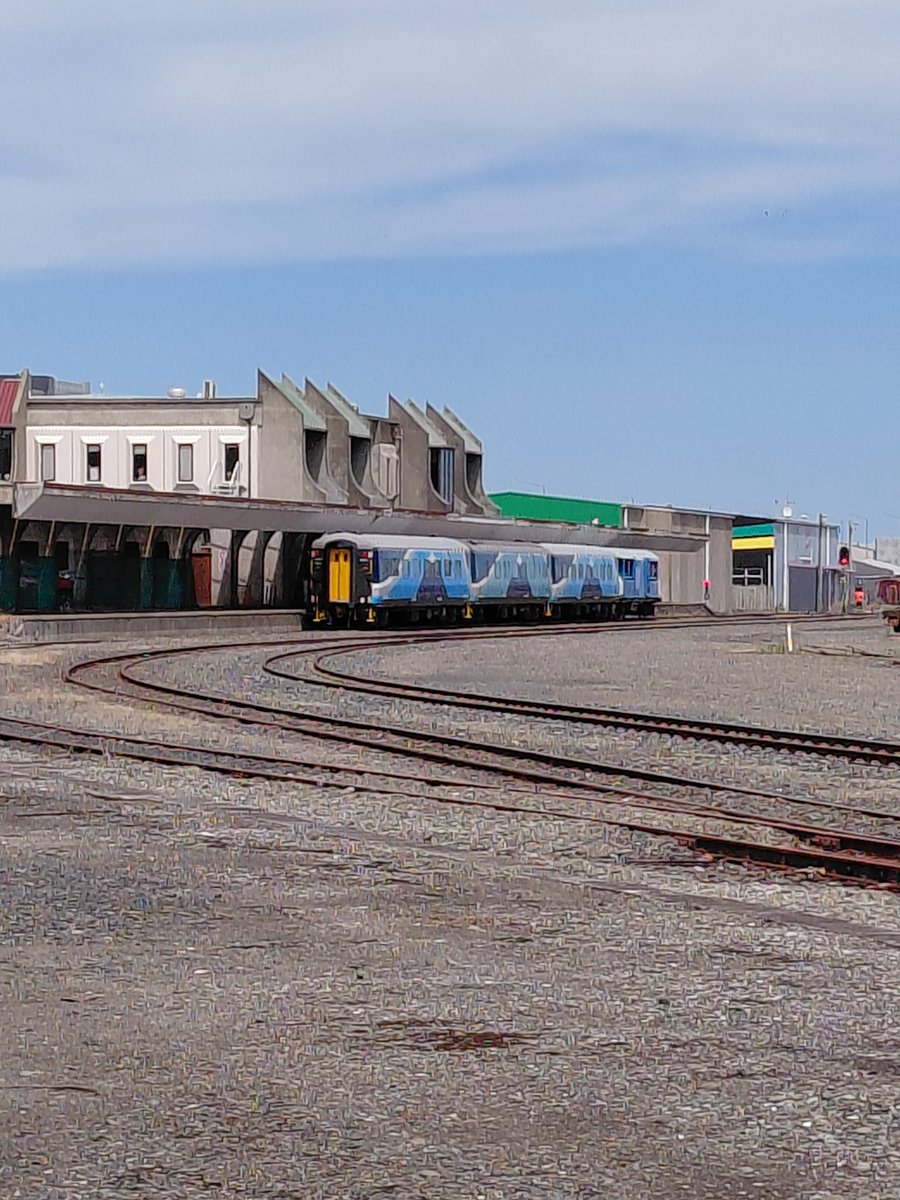 CroweDom's tweet photo. Passenger train at the Invercargill railway station in Invercargill City in Southland New Zealand. https://t.co/18m6QsfDit