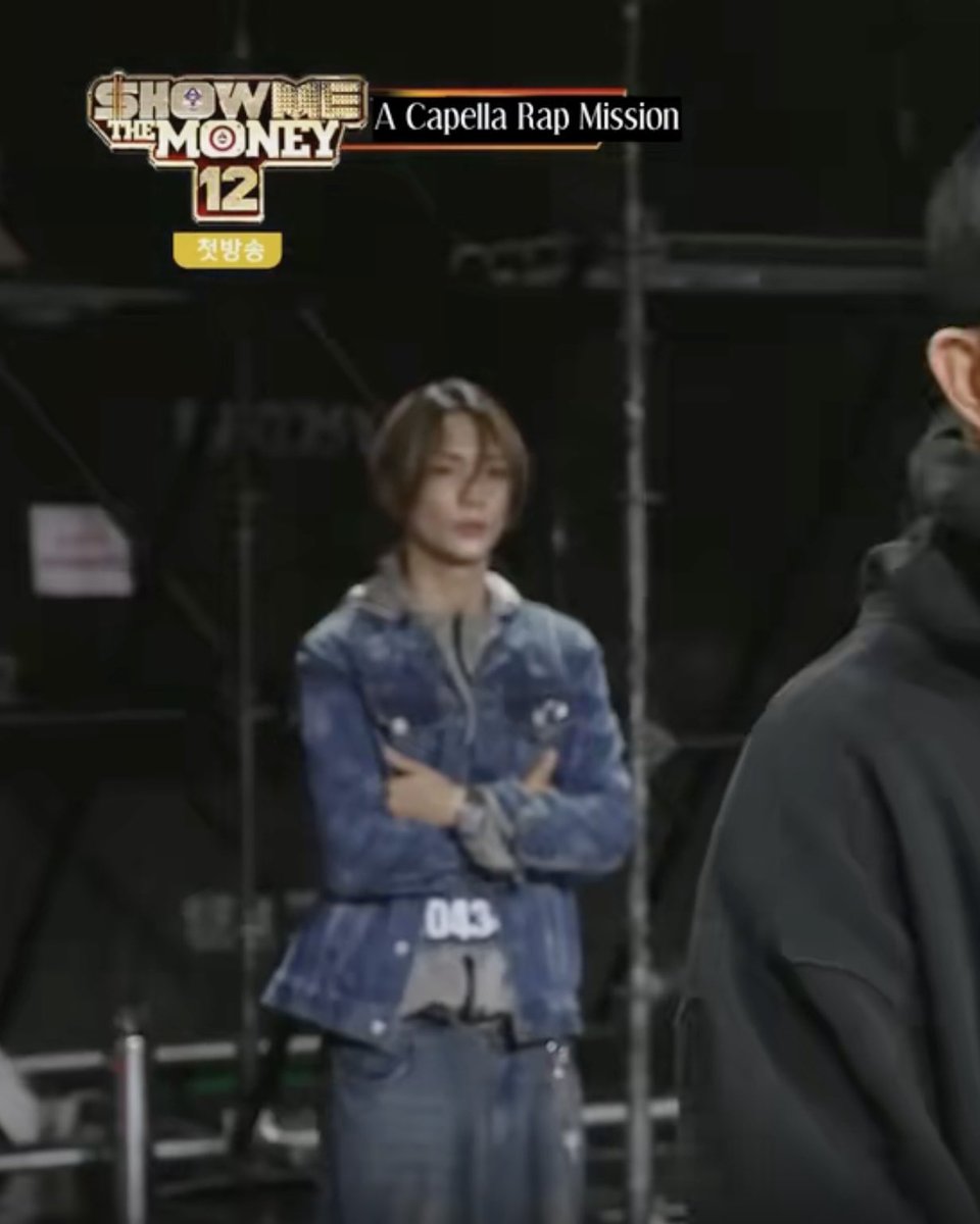 nugupromo's tweet image. BXB's Hyunwoo was spotted in episode 1 of SHOW ME THE MONEY 12!

@BXB_wolfburn