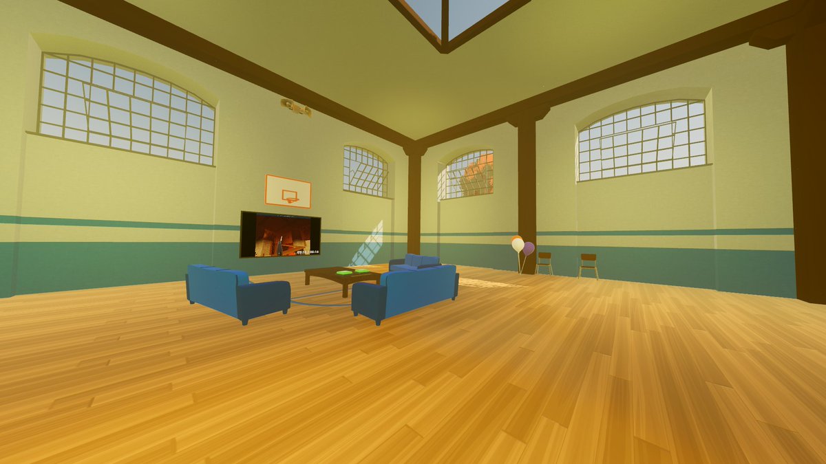 JackVR_75's tweet photo. Rec Room has bought back the OG Rec Center as part of the Rec Room's Class of 87 Reunion event. In my opinion, this looks pretty slick. #recroom #vr #gaming https://t.co/AWMsDS6f2X