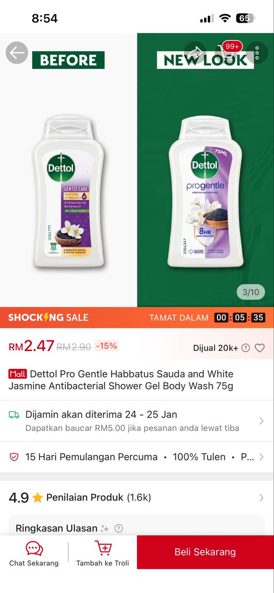 aarifiskandaar's tweet photo. POV: Bila shampoo turun RM2.47, kau tahu benda ni takkan lama… 🧴⏰

🖇️ https://t.co/pgbZ1lO5TI https://t.co/uTai442iJF