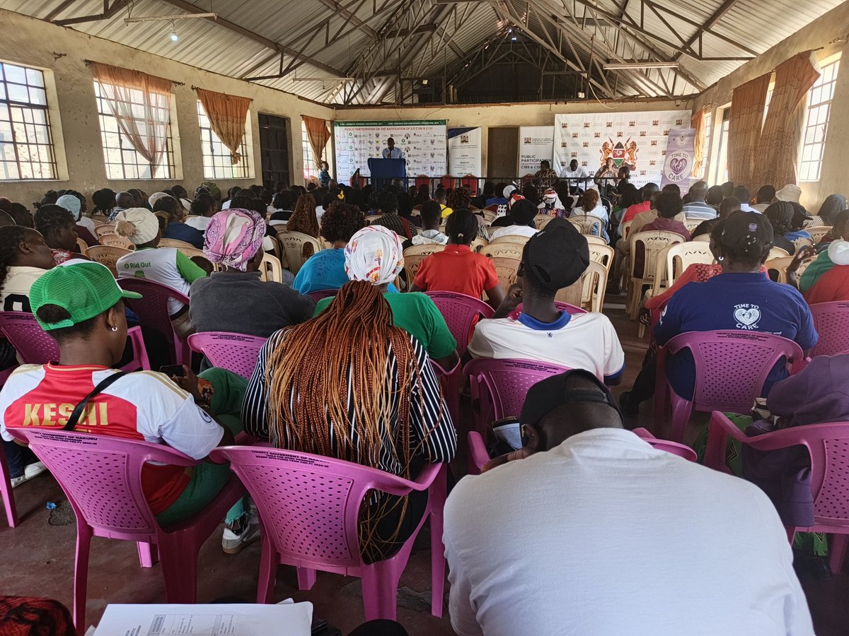 OfficialGwda's tweet photo. NAKURU PUBLIC PARTICIPATION FORUM ON RATIFICATION OF ILO CONVENTIONS 189 AND 190
#ratifyc189 #makecarecount #ratifyc190 @oxfamkenya @OxfamCanada @YouthAliveKenya @LabourSPKE @cedgg_2001 @CDTD_ https://t.co/gwu3sfW1fj