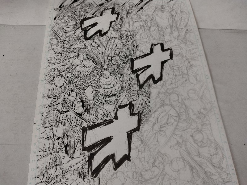 ゲートのペン入れは1日5P前後だったかなぁ。多くて7P 