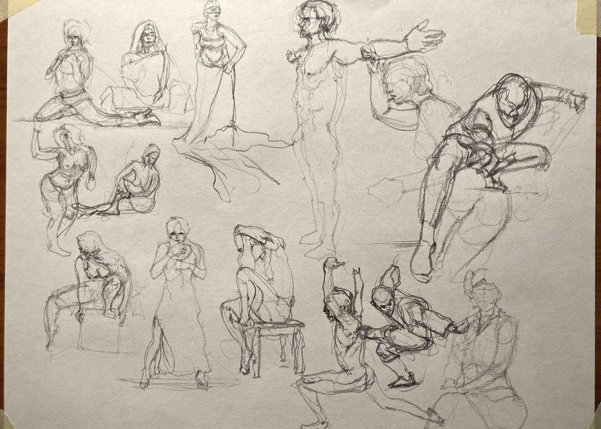 nomadicsketcher's tweet photo. In my opinion, it’s just like working out. The more you show up and stay consistent, the more you grow overtime. 4-Minute Figure Drawing Practice 
01/22/2026  5:12 P.M - 7:01 P.M #figuredrawing #practice #drawing #art #poses https://t.co/n7p5Fb0MXW