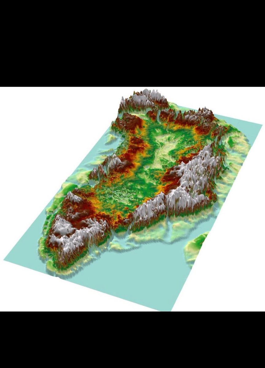 CyberPunkCortes's tweet image. I finally learned why Greenland still has a mile thick ice sheet from the Ice Age while everywhere else in the Arctic does not. Ice sheets lose mass by sliding off into the ocean, but Greenland’s can’t because a ring of mountains trap the ice inside like a bowl for 400,000 years.
