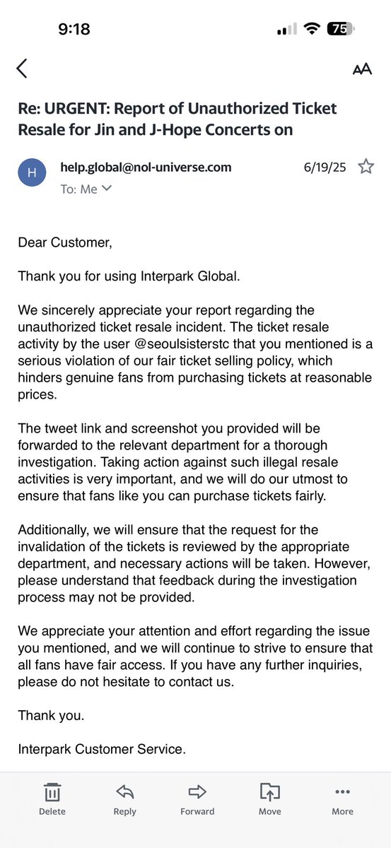 everyoneee please pleasee email <a href="/NOL_ticket/">NOL 티켓</a> they’re reading emails and actually responding. they replied on my concern last time so please email them with all the screenshots as proof