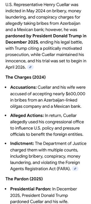 <a href="/RepCuellar/">Rep. Henry Cuellar</a> Henry is corrupt. Get him out of office.