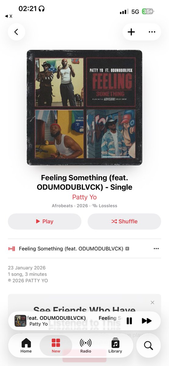 Camomars_37's tweet image. @Patty_Yooo FT ODUMODU OUT NOW! 
BABY ARE YOU FEELING SOMETHING