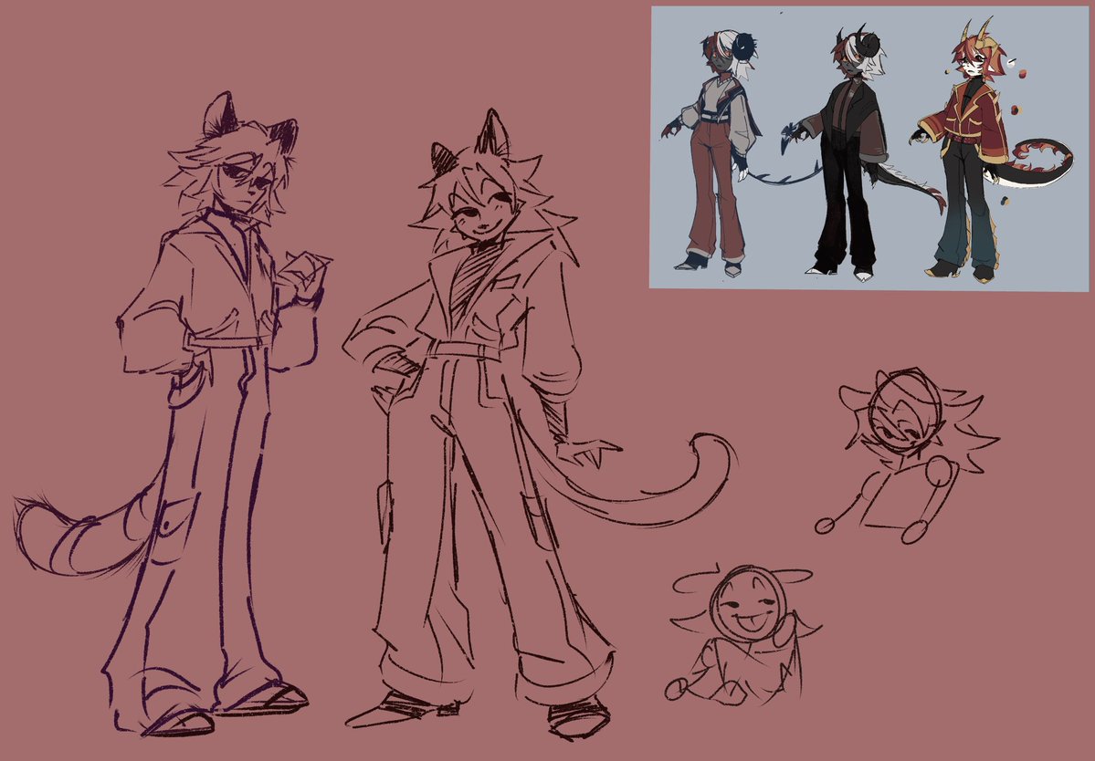 Gumpy_grouch's tweet image. Been remaking my hazbin hotel Oc I hate and love character designing 

They are based on a Tiger! 🐅 will do a in show art style once I figure out what brush work better 

#HazbinHotelOc