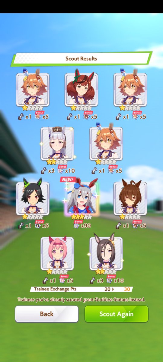 RCRated's tweet image. Tamamo in 30, this is my reward for sparking wedding mayano and then getting her in a guaranteed 3star banner and getting 0 kitasan black cards in my spark. Hopefully NY Haru Urara comes home early too.