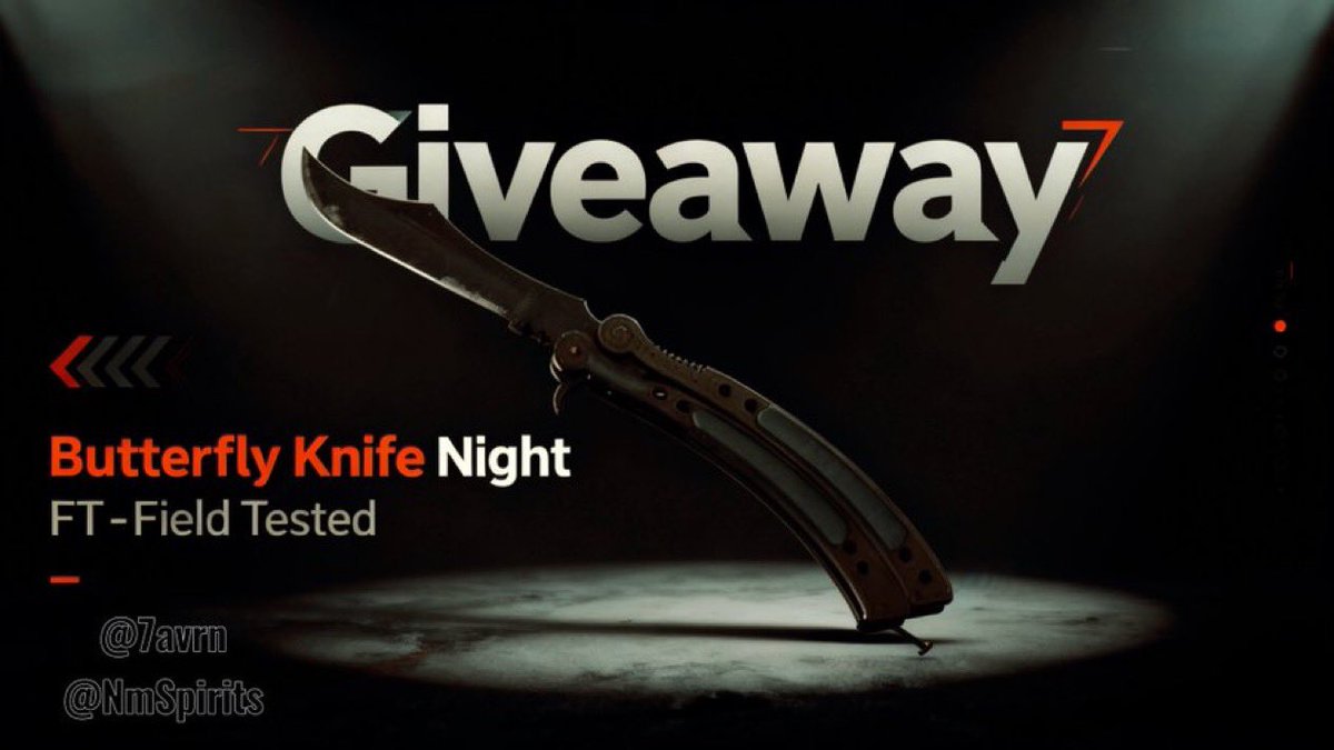 🚨BUTTERFLY KNIFE GIVEAWAY🚨
Field-Tested beauty up for grabs!
To enter:
Follow <a href="/7avrn/">NmS Tavern</a>
Follow <a href="/NmSpirits/">NmS</a>
Turn on post notifications for both
Like + RT + tag a friend Ends [7 days]
Good luck!
#CSGOGiveaway #ButterflyKnife