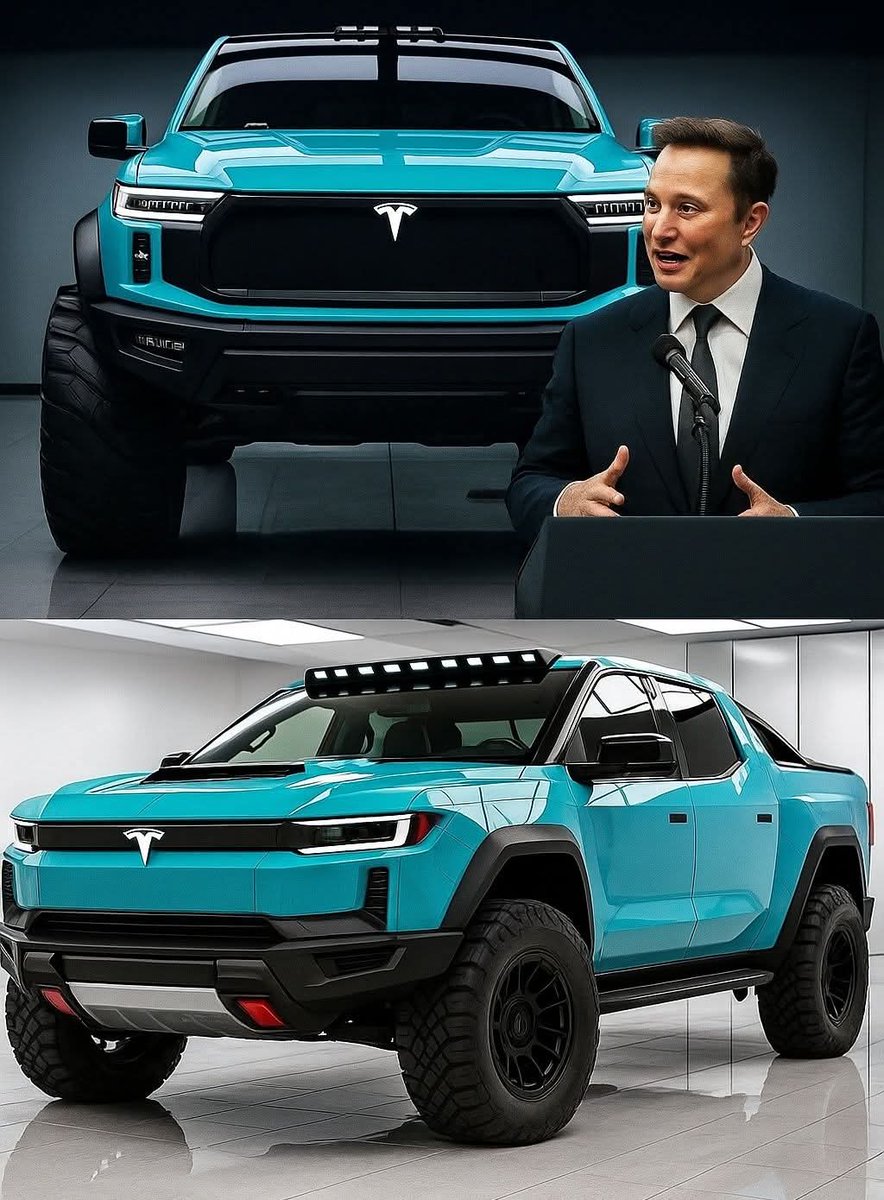 Real_JFK_Jr_'s tweet image. I just ordered 10 New 2026 Teal Tesla Cyber trucks

I will be giving all of these away to followers tomorrow at 9pm EST!  

Like and comment to be entered into the raffle!