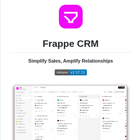 Open source sales tool with unlimited users

github.com/frappe/crm