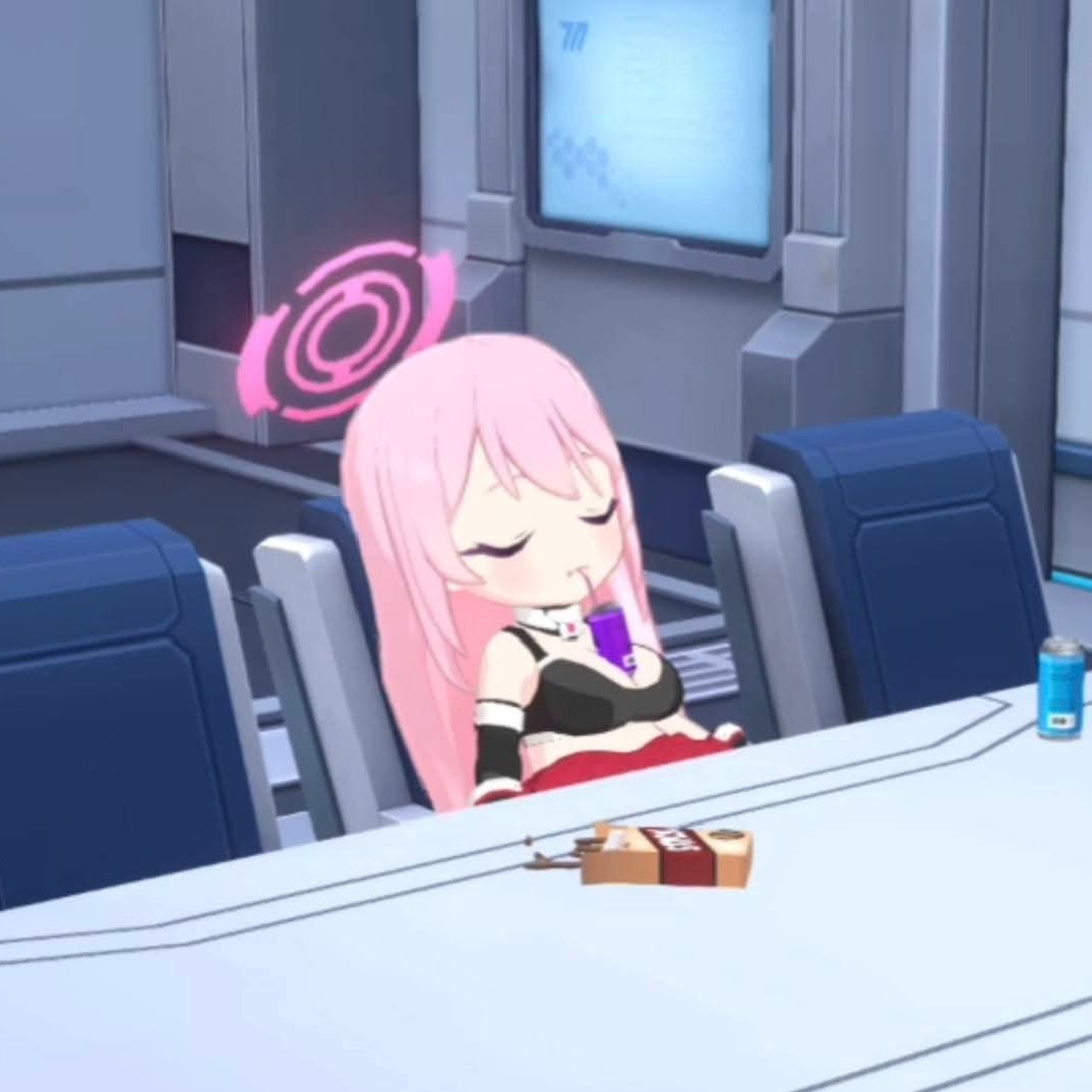 The way Eimi drank that soda tho 😳

Anis from NIKKE should step up her game 😭

#BlueArchive