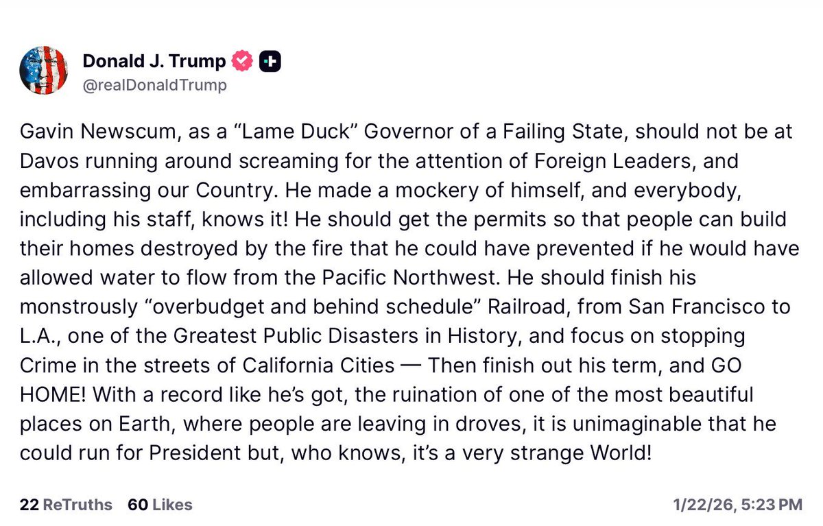 GavinNewsom's tweet image. Rent free.