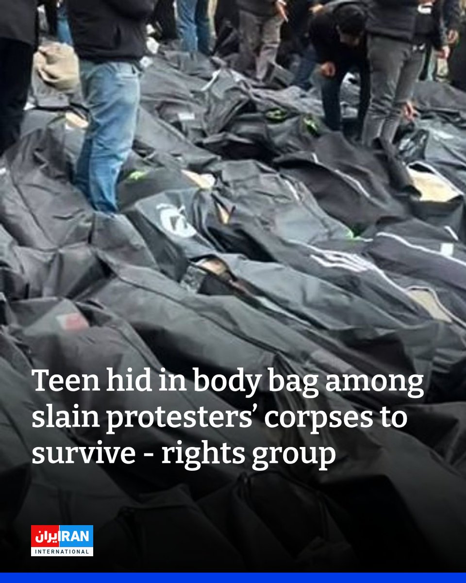The Iran Human Rights Documentation Center (IHRDC) said a wounded protester who remained motionless inside a plastic body bag for three days out of fear that security forces would kill him was a teenager under the age of 18, according to new information obtained by the rights