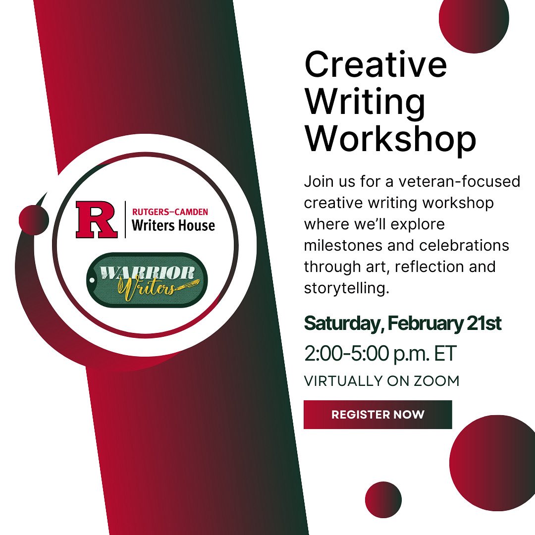 Rutgers Camden Writers House and MFA tweet media