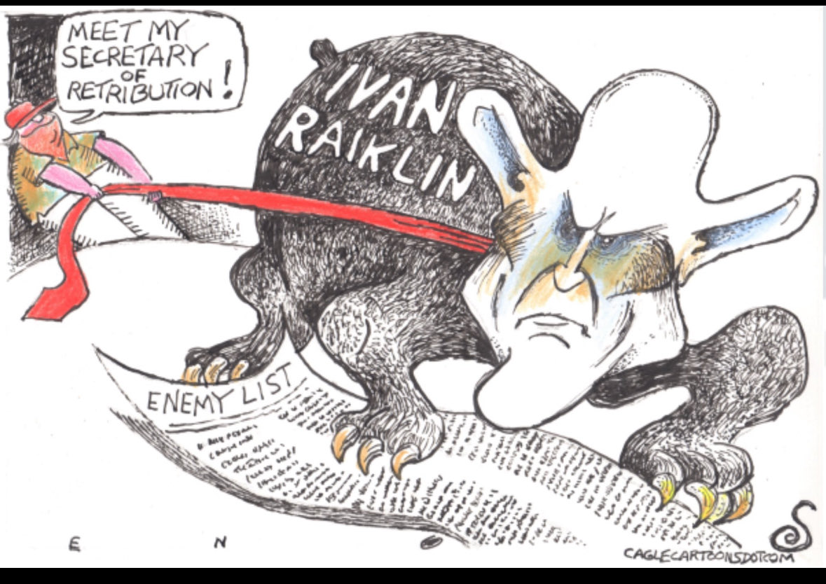 <a href="/IvanRaiklin/">Ivan Raiklin</a> You only showed up to be an agitator. You have no cause for a lawsuit. You’re a shill and a coward and a liar.