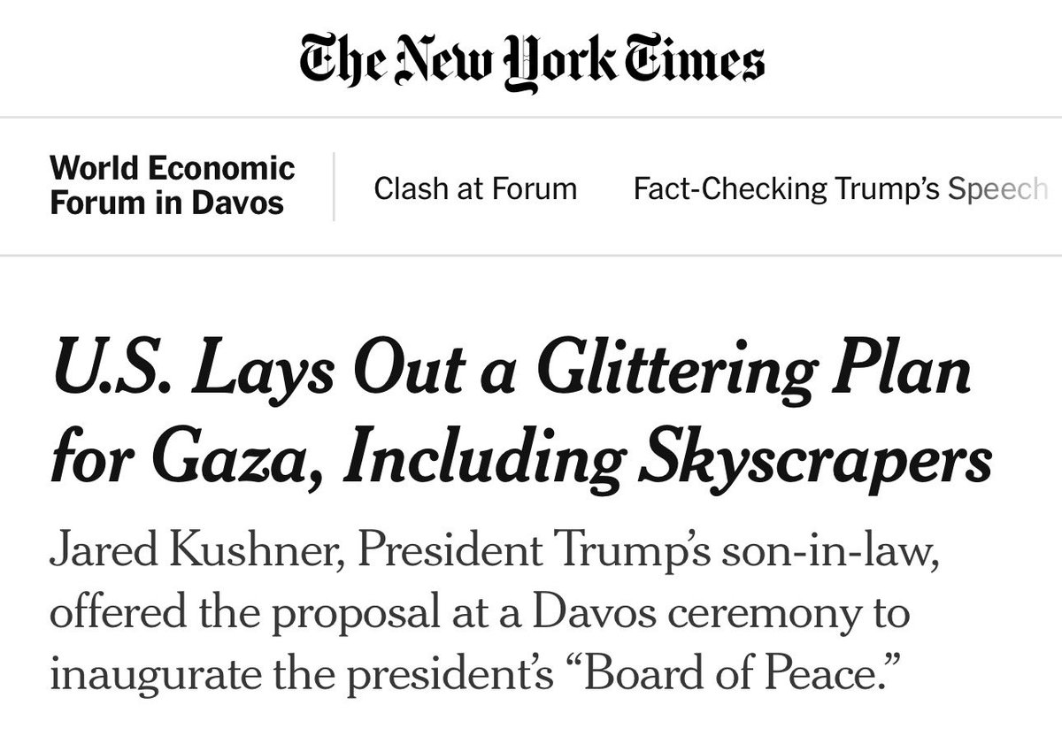 AssalRad's tweet image. They’re building resorts on the graves of children and Palestinian men and women slaughtered in a genocide—for profit—and @nytimes calls it a “Glittering Plan.”

This is not journalism.