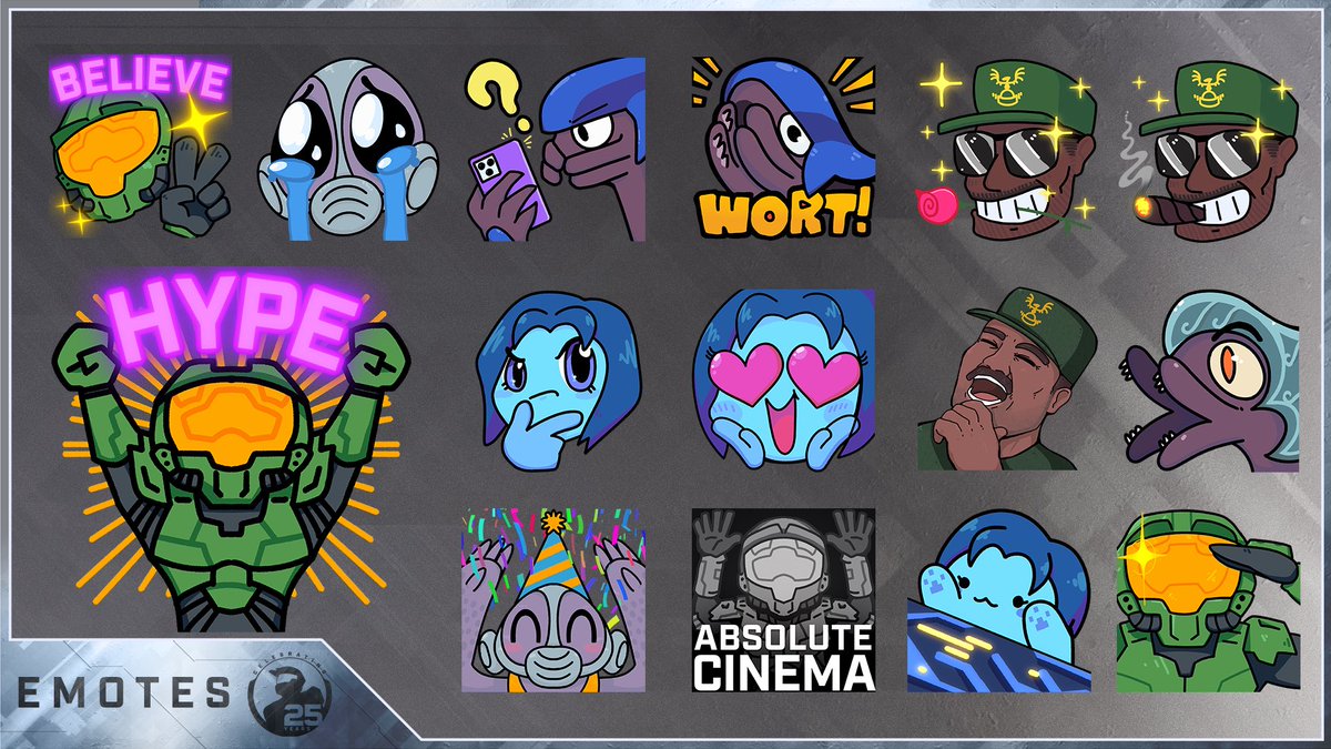 As part of Halo’s 25th anniversary, Halo Studios has released a FREE Content Creator Bundle

Features:

- panels
- splash screens
- static &amp; animated emotes
- animated alerts &amp; sounds
- scene graphics
- stringer transition
- webcam assets
- and more 

2.48 GB download ⬇️⬇️⬇️