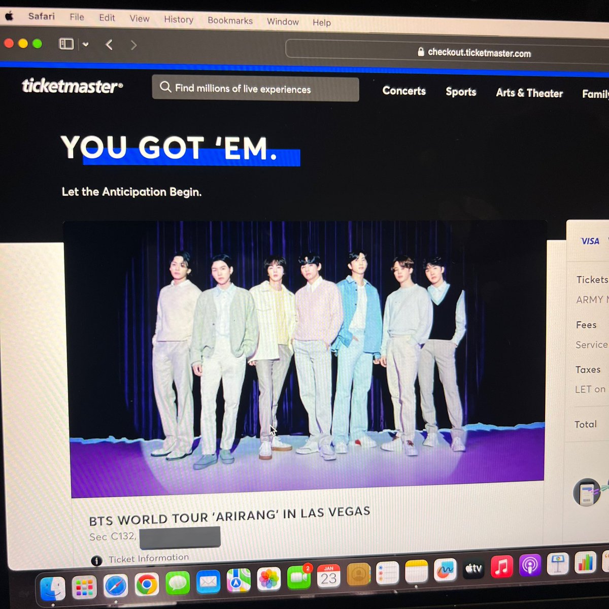 gotcha ✨ most chill ticketing ever hahaha