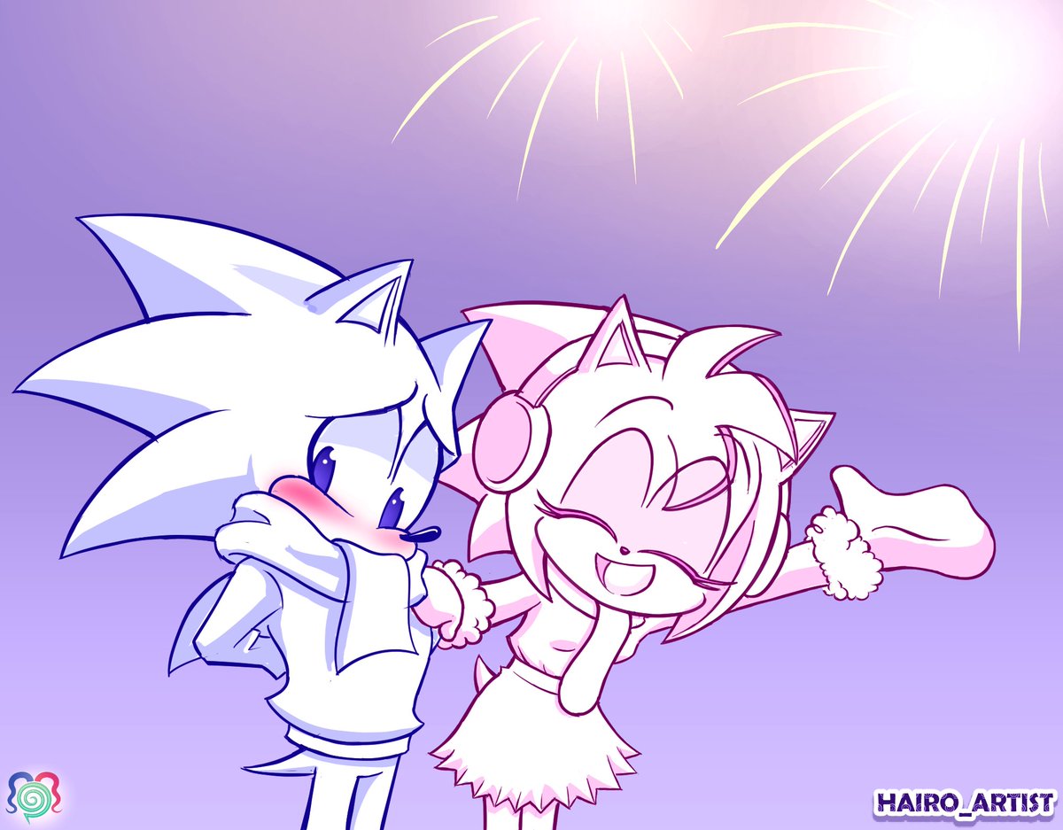 Hairo_Artist's tweet image. 🎇Scrapped Idea of Sonic and Amy as teenagers on New Years🎇
#SonAmy  #sonicfanart  #SonicTheHedeghog