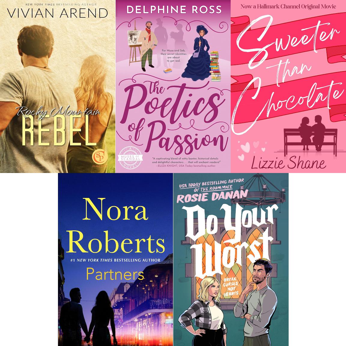 The_Book_Queen's tweet photo. Friday Romance Deals (01/23): A scandalous poetess and a children's book illustrator clash, a chocolatier heroine, a disgrace archeologist &amp; more! 📚 https://t.co/IWFFnmOmIc https://t.co/Cw0xKQHpDt