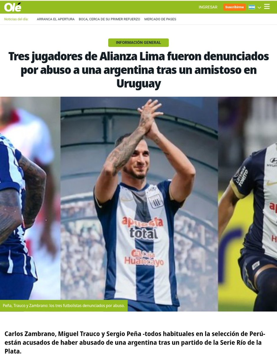SonOpiniones_ND's tweet image. CARAJO! NADIE HABLA DEL TRICAMPEÓN!

Hoy Alianza Lima es el club del que todos hablan en Argentina, Uruguay, Brasil, Chile, Ecuador y hasta España.

Conocidos no solo por ser el peor equipo en la historia de la Libertadores, si no también por sus delitos fuera de la cancha🥶🎻🎻