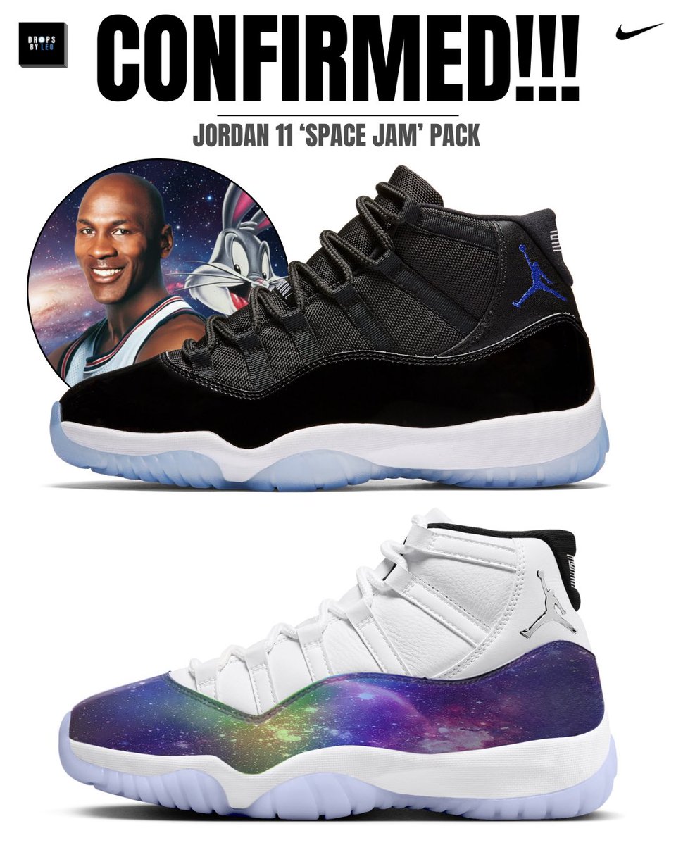 The Air Jordan 11 “Space Jam” and "Galaxy" release on December 12th via SNKRS app and retailers ✍🏾🪐🐰

Cop🔥 or drop🗑️?