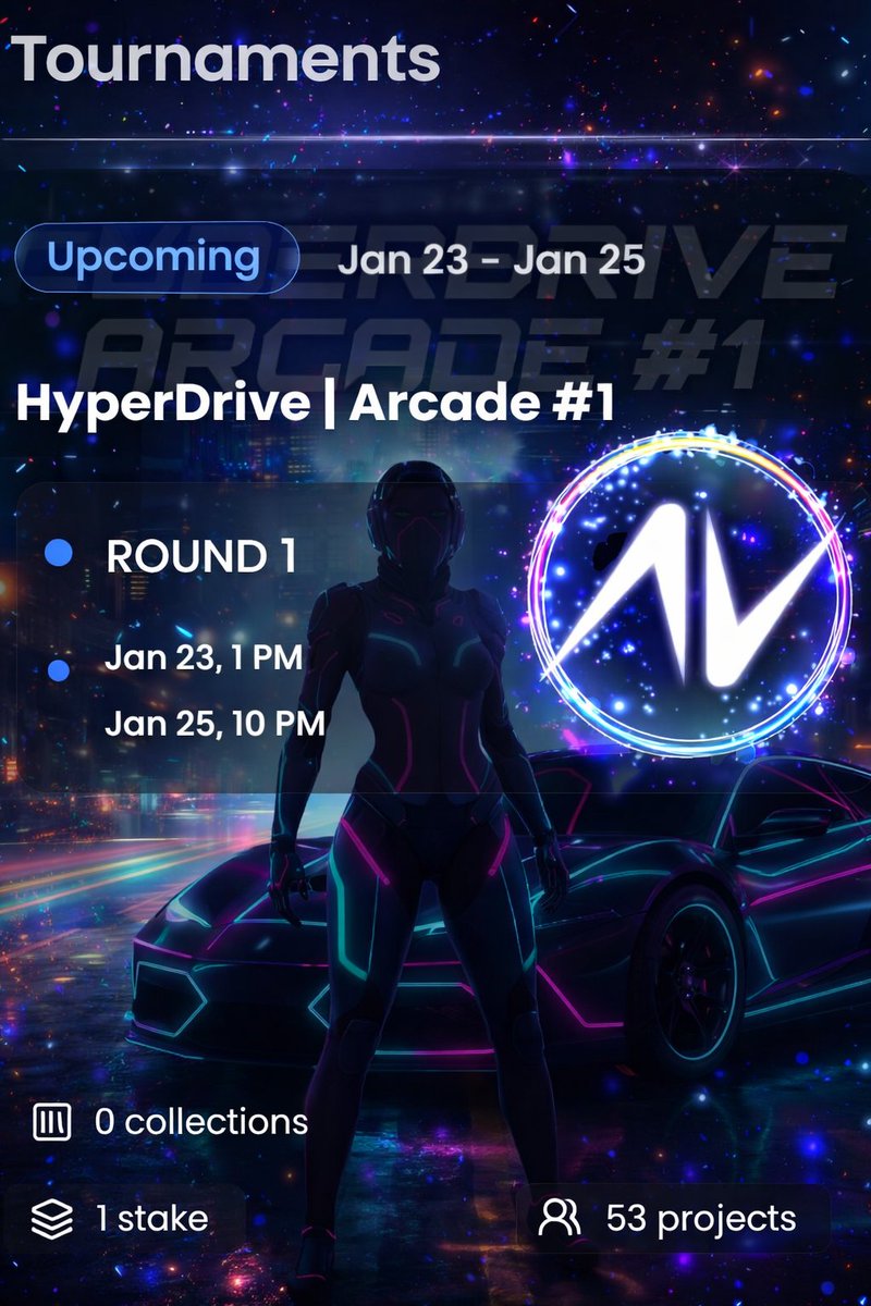kakokino1's tweet photo. 🚨 ROUND 1 IS LIVE 🚨
HyperDrive | Arcade #1 is officially here! 🏎️💨
Jan 23 → Jan 25 ⏳
Lock in, race hard, and climb the leaderboard.
Time to prove who’s the fastest. ⚡️🏎️
Who’s joining the grind? 👇🔥@intraVerse_Game
#HyperDrive #Web3Gaming #Arcade https://t.co/tdXJH1kS6q