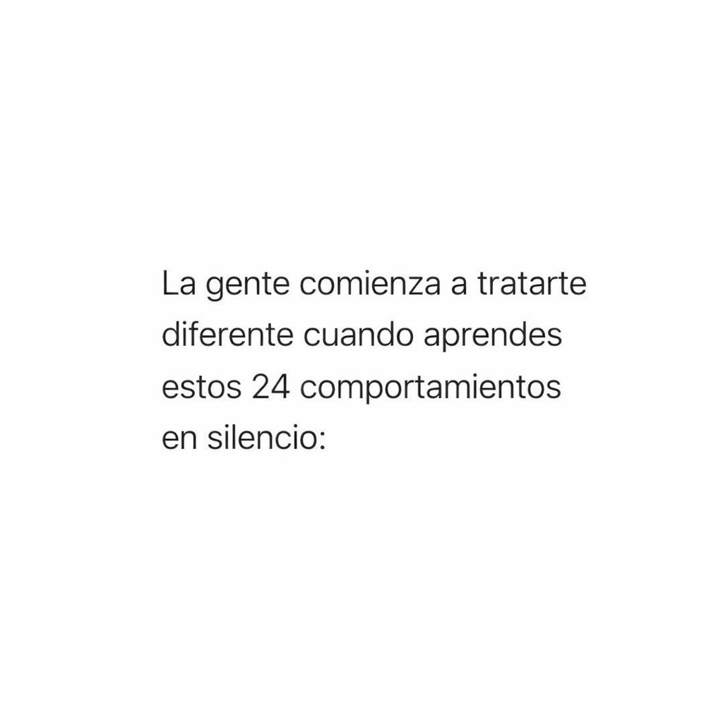 MZora0419's tweet photo. La gente empieza a tratarte de forma diferente cuando aprendes estos 24 comportamientos silenciosos: https://t.co/aezMZYjIfg